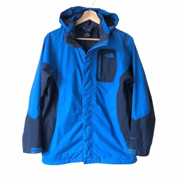 The North Face Fleece Windbreaker Hooded Jacket L - Picture 1 of 12